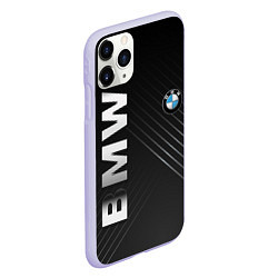 Чехол iPhone 11 Pro матовый BMW: Steel Line, цвет: 3D-светло-сиреневый — фото 2