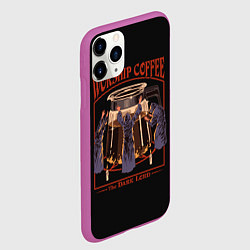 Чехол iPhone 11 Pro матовый Worship Coffee, цвет: 3D-фиолетовый — фото 2
