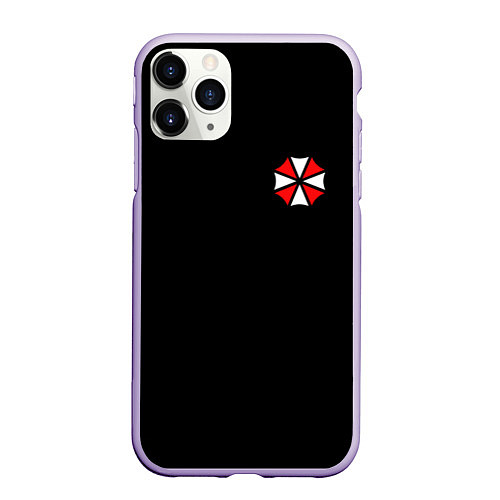 Чехол iPhone 11 Pro матовый UMBRELLA CORP / 3D-Светло-сиреневый – фото 1