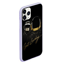 Чехол iPhone 11 Pro матовый Daft Punk: Get Lucky, цвет: 3D-светло-сиреневый — фото 2