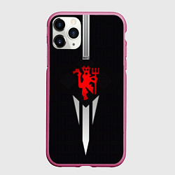 Чехол iPhone 11 Pro матовый MUFC, цвет: 3D-малиновый