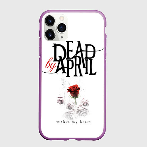 Чехол iPhone 11 Pro матовый Dead by April / 3D-Фиолетовый – фото 1