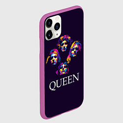 Чехол iPhone 11 Pro матовый Queen: Fan Art, цвет: 3D-фиолетовый — фото 2