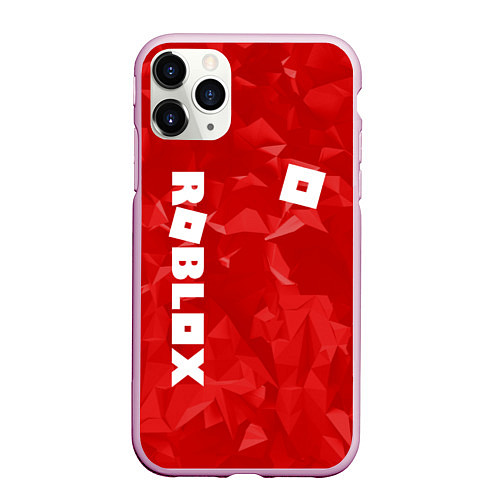 Чехол iPhone 11 Pro матовый ROBLOX: Red Style / 3D-Розовый – фото 1