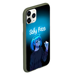 Чехол iPhone 11 Pro матовый Sally Face, цвет: 3D-темно-зеленый — фото 2