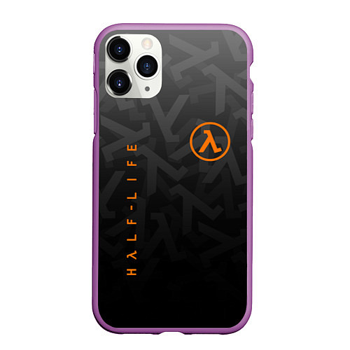 Чехол iPhone 11 Pro матовый Half-Life / 3D-Фиолетовый – фото 1