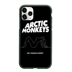 Чехол iPhone 11 Pro матовый Arctic Monkeys: Do i wanna know?, цвет: 3D-темно-зеленый