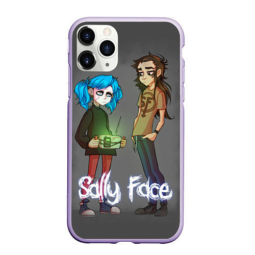 Чехол iPhone 11 Pro матовый Sally Face: Friends / 3D-Светло-сиреневый – фото 1