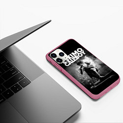 Чехол iPhone 11 Pro матовый Eskimo Callboy, цвет: 3D-малиновый — фото 2