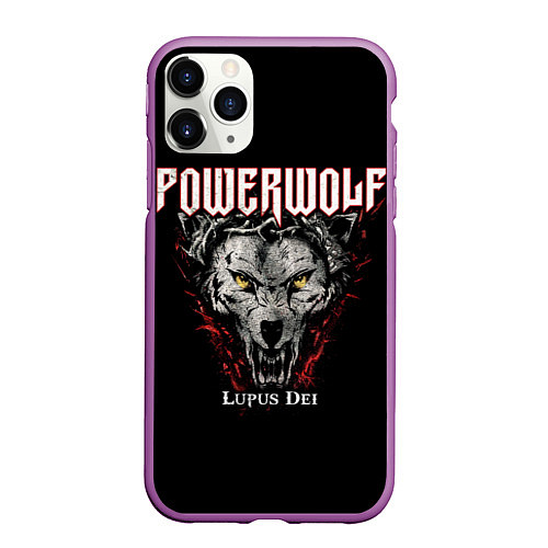 Чехол iPhone 11 Pro матовый Powerwolf: Lupus Dei / 3D-Фиолетовый – фото 1
