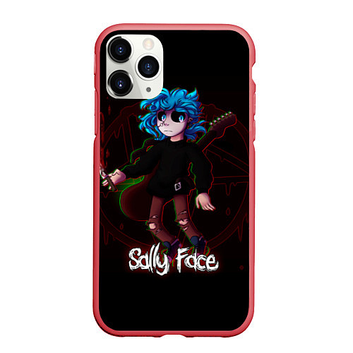 Чехол iPhone 11 Pro матовый Sally Face: Fly / 3D-Красный – фото 1