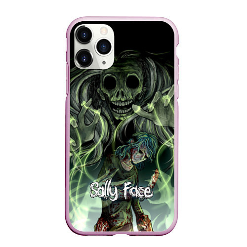 Чехол iPhone 11 Pro матовый Sally Face: Death Magic / 3D-Розовый – фото 1