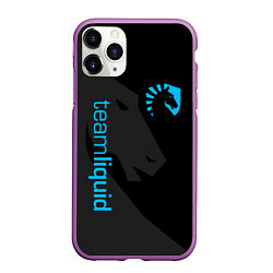 Чехол iPhone 11 Pro матовый TEAM LIQUID, цвет: 3D-фиолетовый
