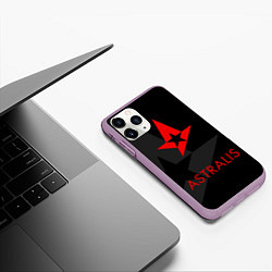 Чехол iPhone 11 Pro матовый Astralis: Black Style, цвет: 3D-сиреневый — фото 2