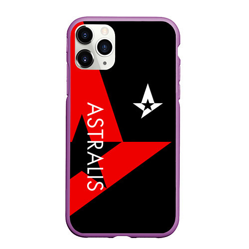 Чехол iPhone 11 Pro матовый Astralis: Cybergaming / 3D-Фиолетовый – фото 1