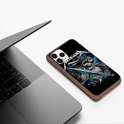 Чехол iPhone 11 Pro матовый Metallica, цвет: 3D-коричневый — фото 2