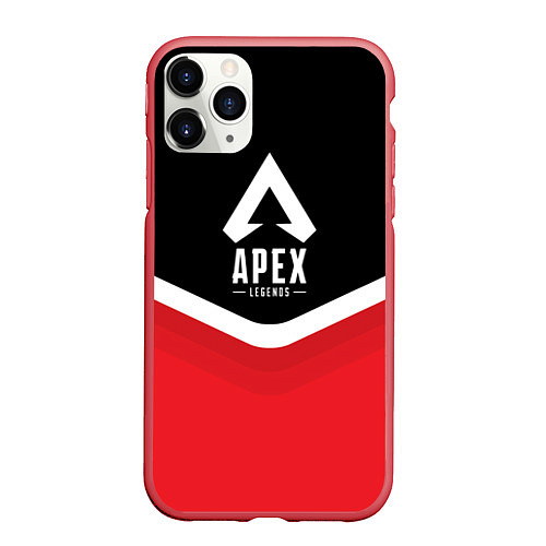 Чехол iPhone 11 Pro матовый Apex Legends: Uniform / 3D-Красный – фото 1