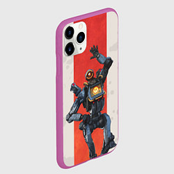 Чехол iPhone 11 Pro матовый Apex Legends: Pathfinder, цвет: 3D-фиолетовый — фото 2