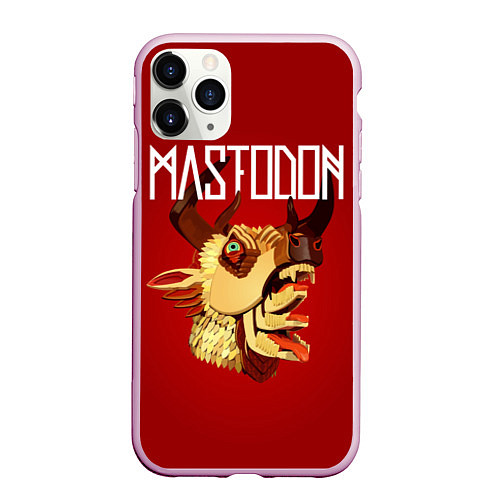 Чехол iPhone 11 Pro матовый Mastodon: Leviathan / 3D-Розовый – фото 1