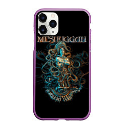 Чехол iPhone 11 Pro матовый Meshuggah: Violent Sleep, цвет: 3D-фиолетовый