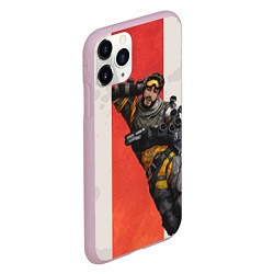 Чехол iPhone 11 Pro матовый Apex Legends: Mirage, цвет: 3D-розовый — фото 2