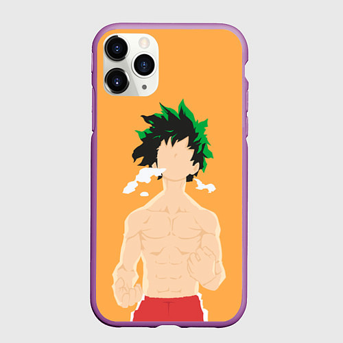 Чехол iPhone 11 Pro матовый Моя Геройская Академия / 3D-Фиолетовый – фото 1