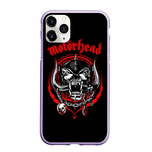 Чехол iPhone 11 Pro матовый Motorhead Demons / 3D-Светло-сиреневый – фото 1