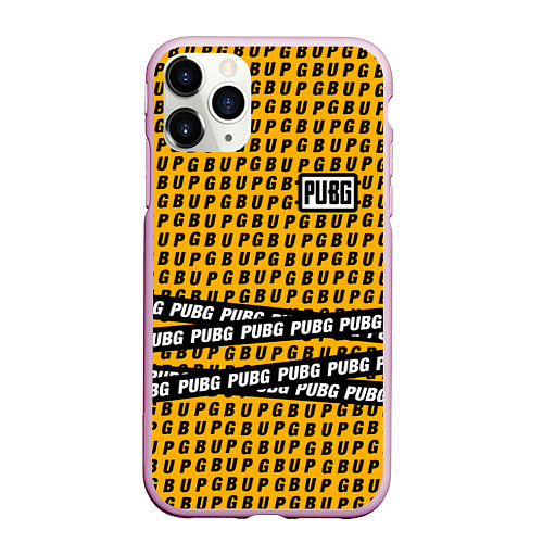 Чехол iPhone 11 Pro матовый PUBG Life: Yellow Style / 3D-Розовый – фото 1