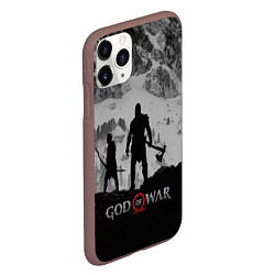 Чехол iPhone 11 Pro матовый God of War: Grey Day, цвет: 3D-коричневый — фото 2