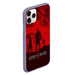 Чехол iPhone 11 Pro матовый God of War: Blood Day, цвет: 3D-серый — фото 2