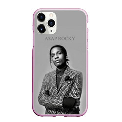 Чехол iPhone 11 Pro матовый ASAP Rocky: Grey Fashion, цвет: 3D-розовый