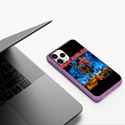 Чехол iPhone 11 Pro матовый Iron Maiden: Great Britain Warriors, цвет: 3D-фиолетовый — фото 2