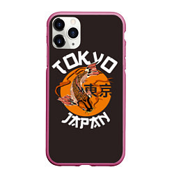 Чехол iPhone 11 Pro матовый Tokyo, Japan, цвет: 3D-малиновый