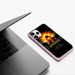 Чехол iPhone 11 Pro матовый Blind Guardian: Guide to Space, цвет: 3D-розовый — фото 2