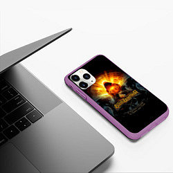 Чехол iPhone 11 Pro матовый Blind Guardian: Guide to Space, цвет: 3D-фиолетовый — фото 2