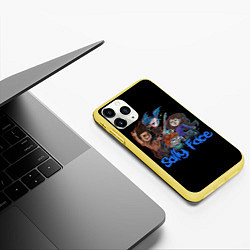 Чехол iPhone 11 Pro матовый Sally Face: Rock Band, цвет: 3D-желтый — фото 2