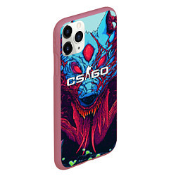 Чехол iPhone 11 Pro матовый CS:GO Hyper Beast, цвет: 3D-малиновый — фото 2