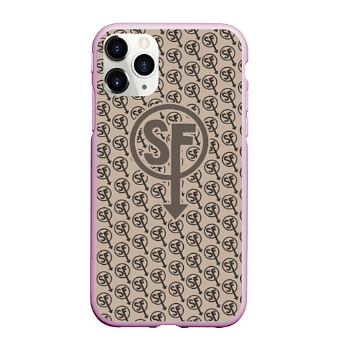 Чехол iPhone 11 Pro матовый Sally Face: Gold SF / 3D-Розовый – фото 1