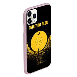 Чехол iPhone 11 Pro матовый Twenty One Pilots: Yellow Moon, цвет: 3D-розовый — фото 2