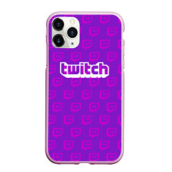 Чехол iPhone 11 Pro матовый Twitch Online, цвет: 3D-розовый