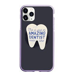 Чехол iPhone 11 Pro матовый Amazing Dentist