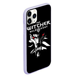 Чехол iPhone 11 Pro матовый The Witcher 3: Wild Hunt, цвет: 3D-светло-сиреневый — фото 2