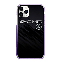 Чехол iPhone 11 Pro матовый Mercedes AMG