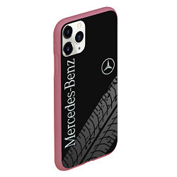 Чехол iPhone 11 Pro матовый Mercedes AMG: Street Style, цвет: 3D-малиновый — фото 2
