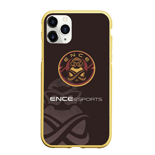 Чехол iPhone 11 Pro матовый ENCE Esports / 3D-Желтый – фото 1