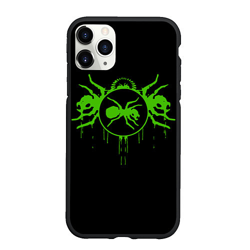 Чехол iPhone 11 Pro матовый The Prodigy: Acid Ants / 3D-Черный – фото 1