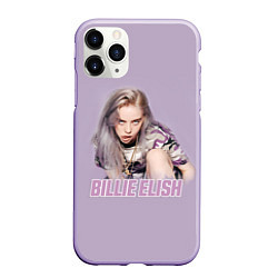 Чехол iPhone 11 Pro матовый Billie Eilish, цвет: 3D-светло-сиреневый