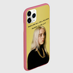 Чехол iPhone 11 Pro матовый Billie Eilish: Where Do We Go?, цвет: 3D-малиновый — фото 2