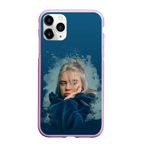 Чехол iPhone 11 Pro матовый Billie Eilish: My strange addiction / 3D-Розовый – фото 1