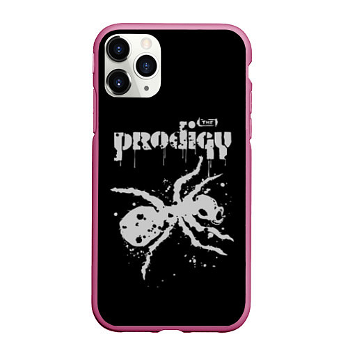 Чехол iPhone 11 Pro матовый The Prodigy The Ant / 3D-Малиновый – фото 1